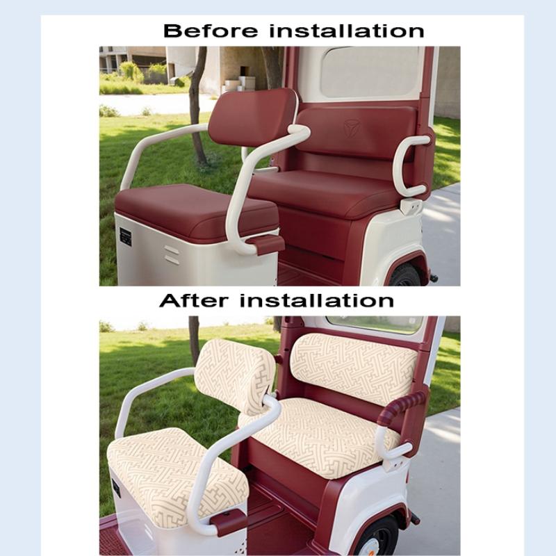 Electric Vehicle Seat Cushion Cover All-Inclusive Electric Tricycle Seat Cushion Wear-Resistant Seat Covers For All Seasons