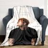Sheeran Personalized Text Blanket Multi-purpose Customizable Blanket Soft Warm Cozy Great for Nap Picnics Bed Chair Ideal for All Seasons