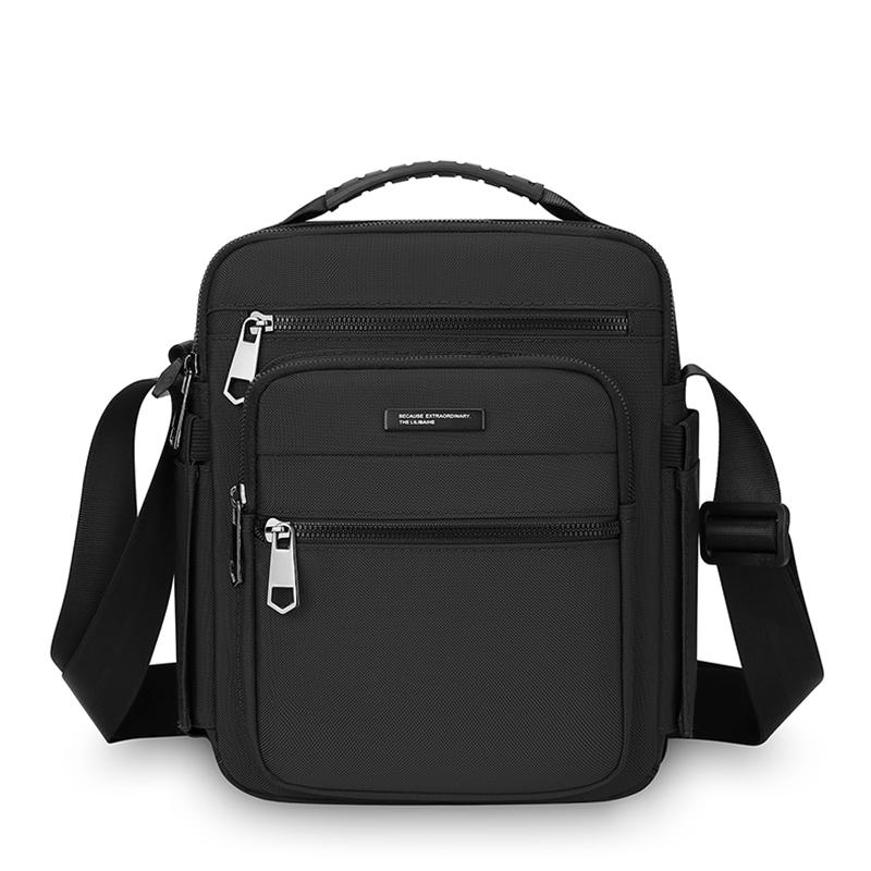 Men's Business Handbag Multi-Layer Large Capacity Shoulder Crossbody Bag