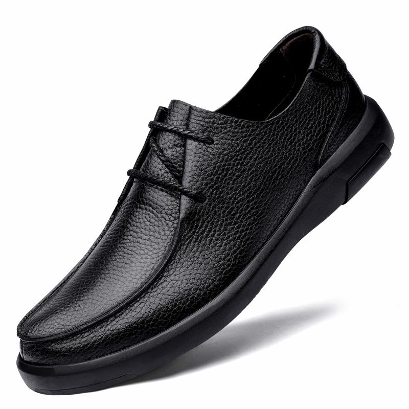 Breathable Outdoor Sneakers Men Shoes Handmade Leather Dress Flats Casual Shoe Walking Footwear Men Genuine Leather Oxford Shoes