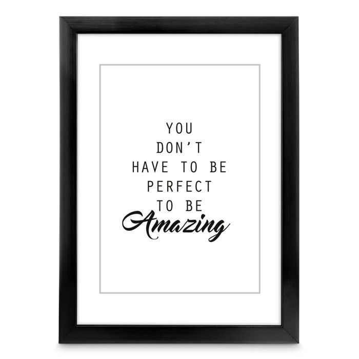 Cadre en plastique - Chiaro - Noir - 20 x 30 cm - Contemporain - Design - 1 photo