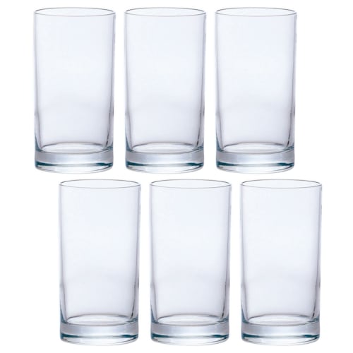 Aderia (ADERIA) Glass Cup Tumbler, Straight 10, 295ml, Set of 6, Simple Design, Made in Japan, 513