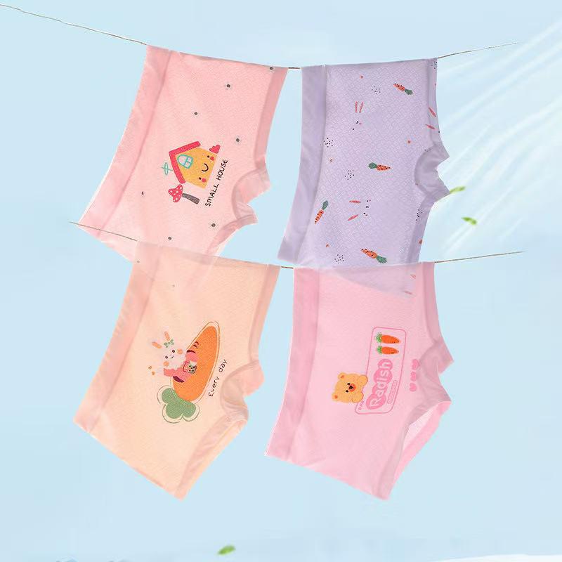 Girls' 4-Pack Boxer Briefs - 91% Nylon