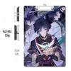 Anime Style Acrylic Clipboard and File Folder with Thickened Writing Pad
