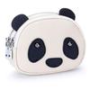 Honesty Mouth Genuine Leather Coin Purse, Women's, Small Wallet, Cute Panda Design, Kids' Genuine Leather Mini Wallet, Key Case, Bag Charm (01: White)