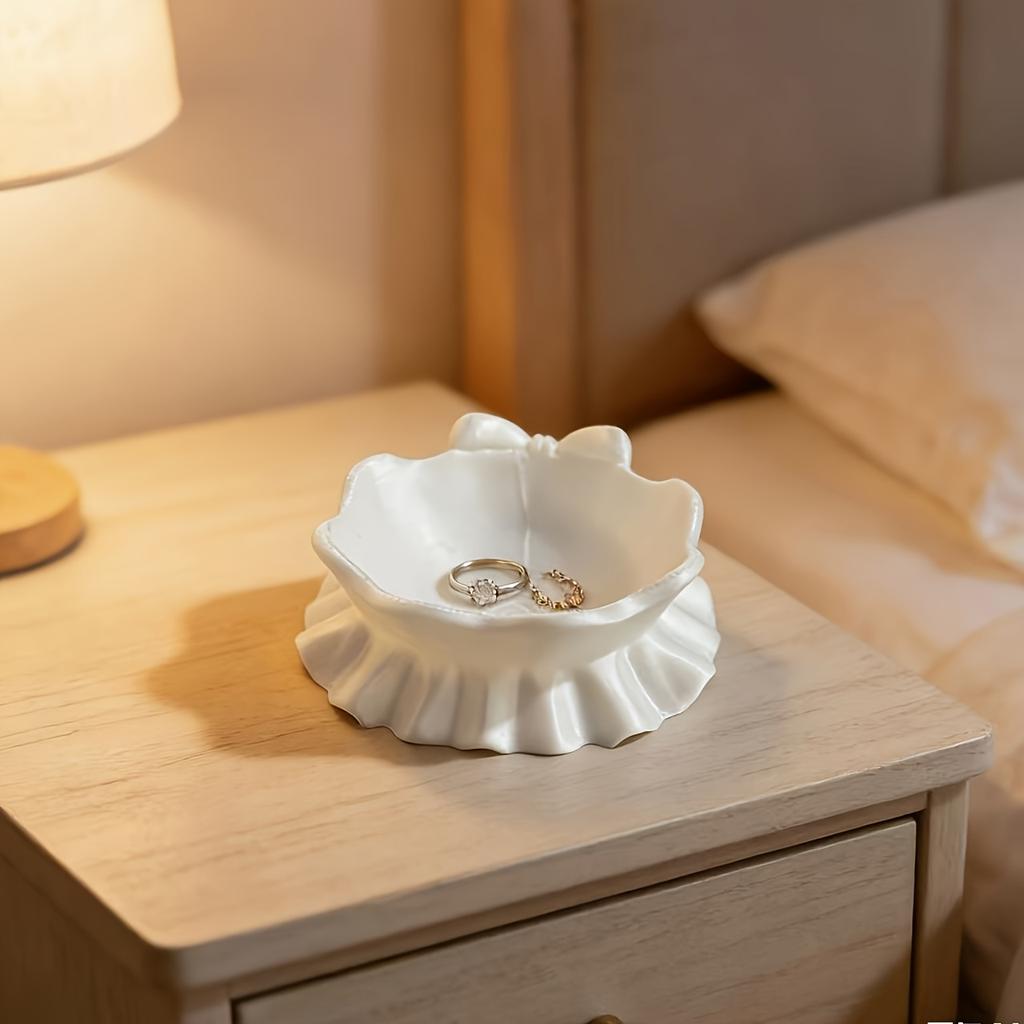 Elegant Jewelry Storage Tray, Home Decor Storage Plate, Cute Storage Box, Multi-purpose Storage Box