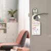 Creative Door Ornament Handle Decoration Basswood Toothbrush Reminder Encourages Dental Care Home Decor