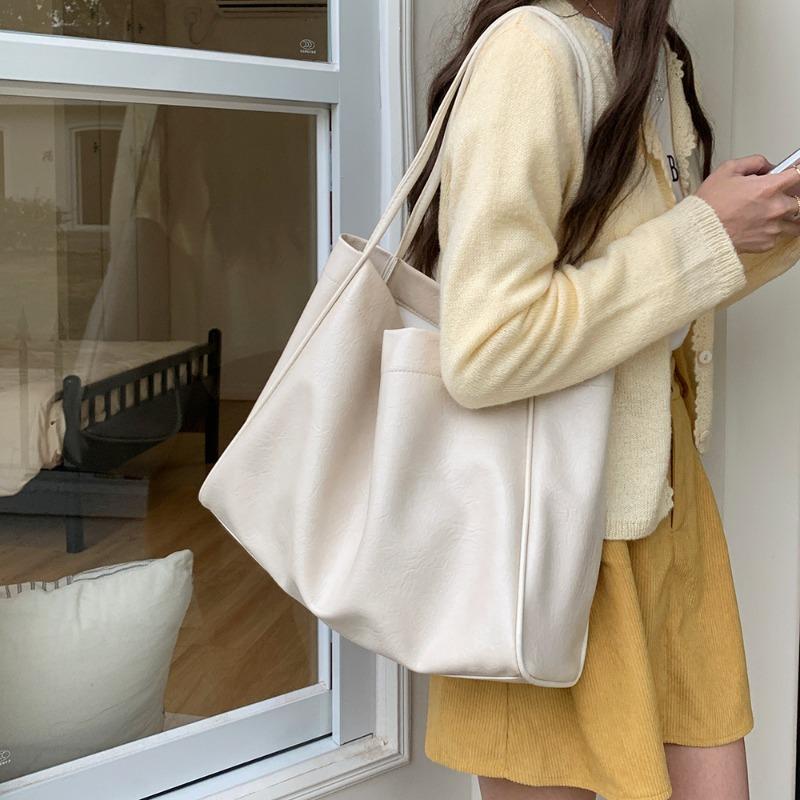 Lazy Wind Big Bag, New Fashionable Large-capacity Commuter Tote Bag, Niche Single Shoulder Women's Bag.