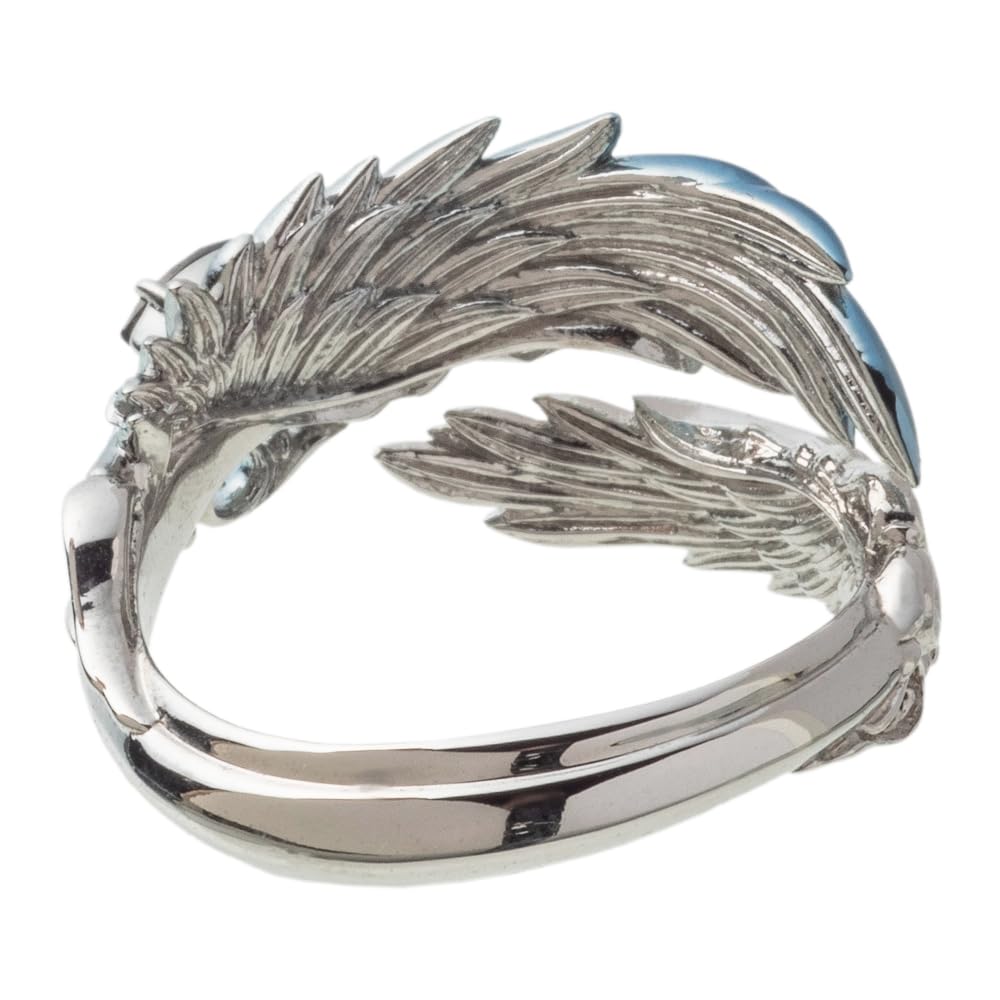 Artemis Kings Blue Wing Free Silver Brand Silver 925 Ring, Size, AKR0078, Men's Accessory, Jewelry, Ring,
