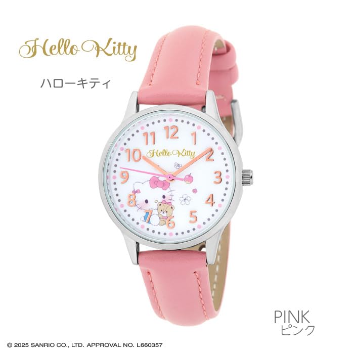 Sun Flame Co. Wristwatch J-Axis Sanrio Fashion Hello Kitty Watch CR2C0005 Ladies Pink
