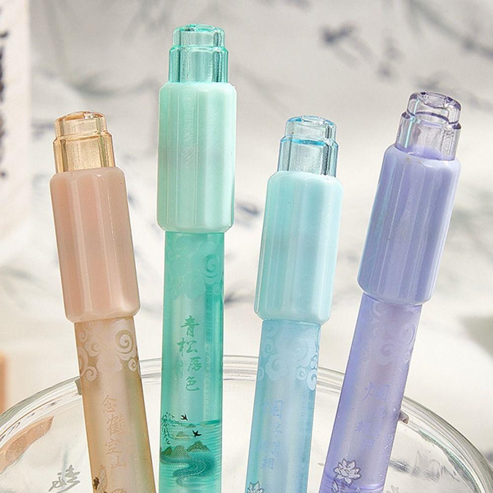 4PCS/Set Quick Drying Gel Pen 0.5mm Neutral Pen New Signature Pen  Writing Tool