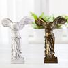 Desktop Statue Clear Carved Good Posture Spreading Wings Resin European Style Victory Goddess Sculpture Ornament Home Decor