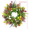 Kai Jin Spring/Summer Artificial Flower Wreath - Front Door Hanging Ornament & Photography Prop