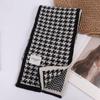 Soft Plaid Knitted Scarf Letter Winter Neck Scarf Kawaii Long Warm Lattice Shawl  Travel