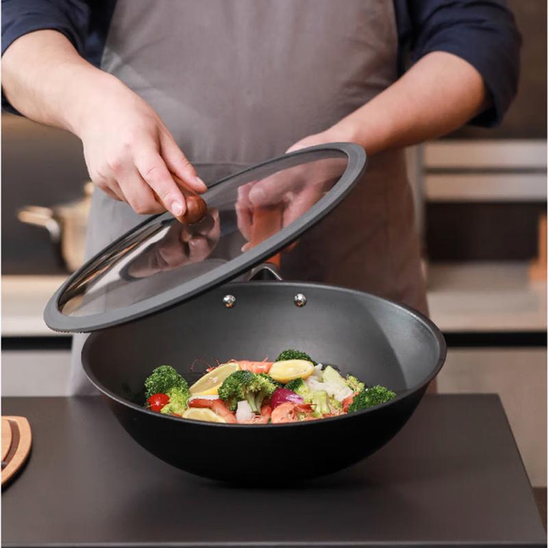 Sanhe 30cm Nitrogen-Treated Iron Wok