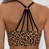 Plavky Dámské Leopardí potisk Dvoudílný set Bikiny Plavky s vysokým pasem Plážové oblečení Plavky Lady Letní plavky