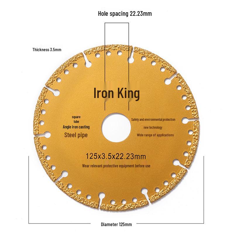 Angle Grinder Saw Blade for Cutting Iron, Metal Alloy, Stainless Steel & Diamond Grinding