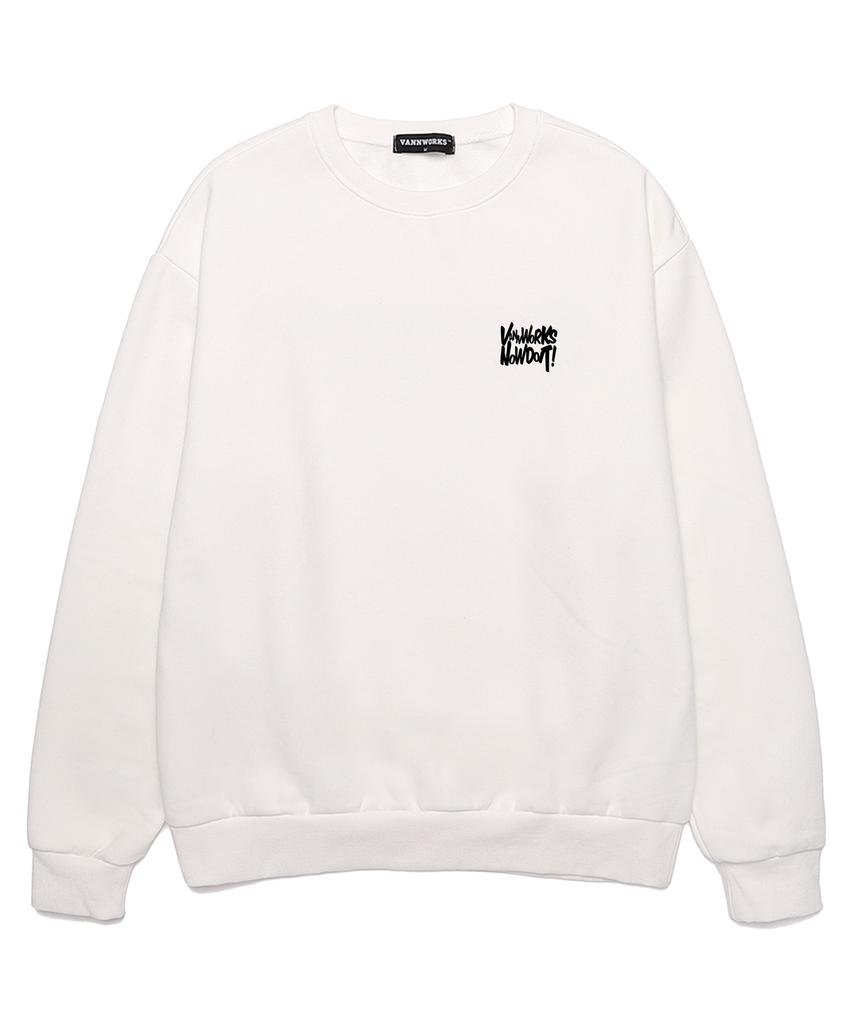 VANNWORKS Doit Large Oversized Sweatshirt (Vls0089) White