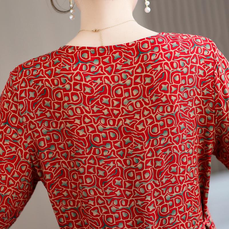 Summer Plus Size Elegant Dresses for Women  Casual Half Sleeve Long Dress