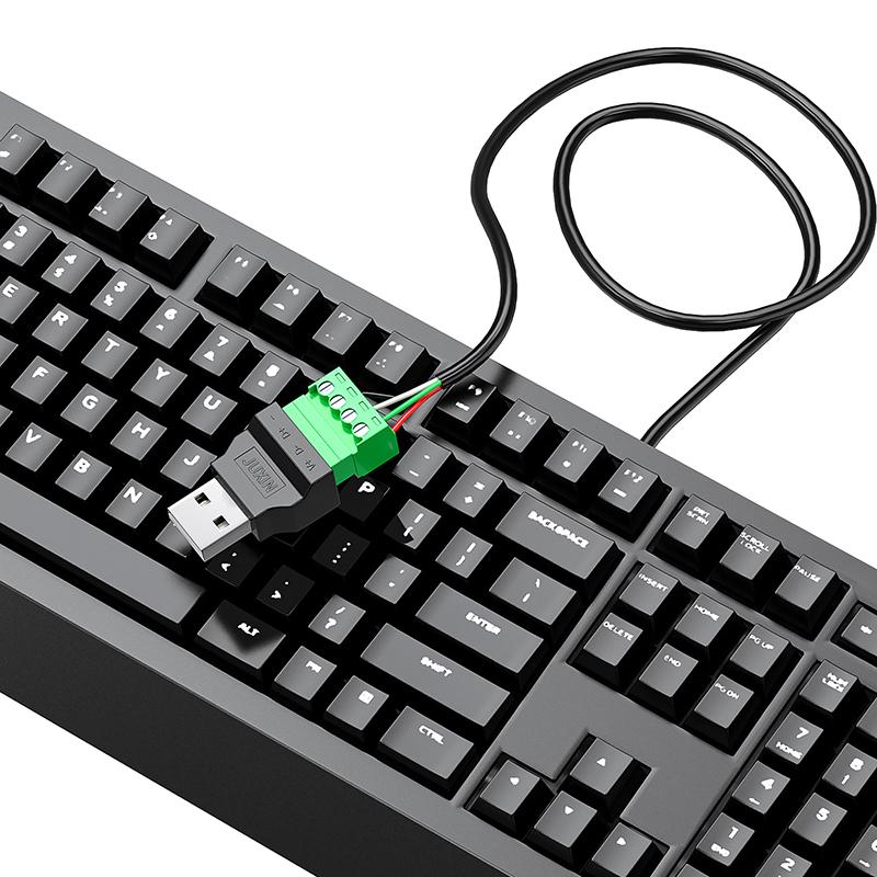 1Pc Usb 2.0 Type A Usb Connector Usb Plug Adapter Connector Jack With Shield Type-A 4-Pin Male/Female Plug Screw Terminal Plug