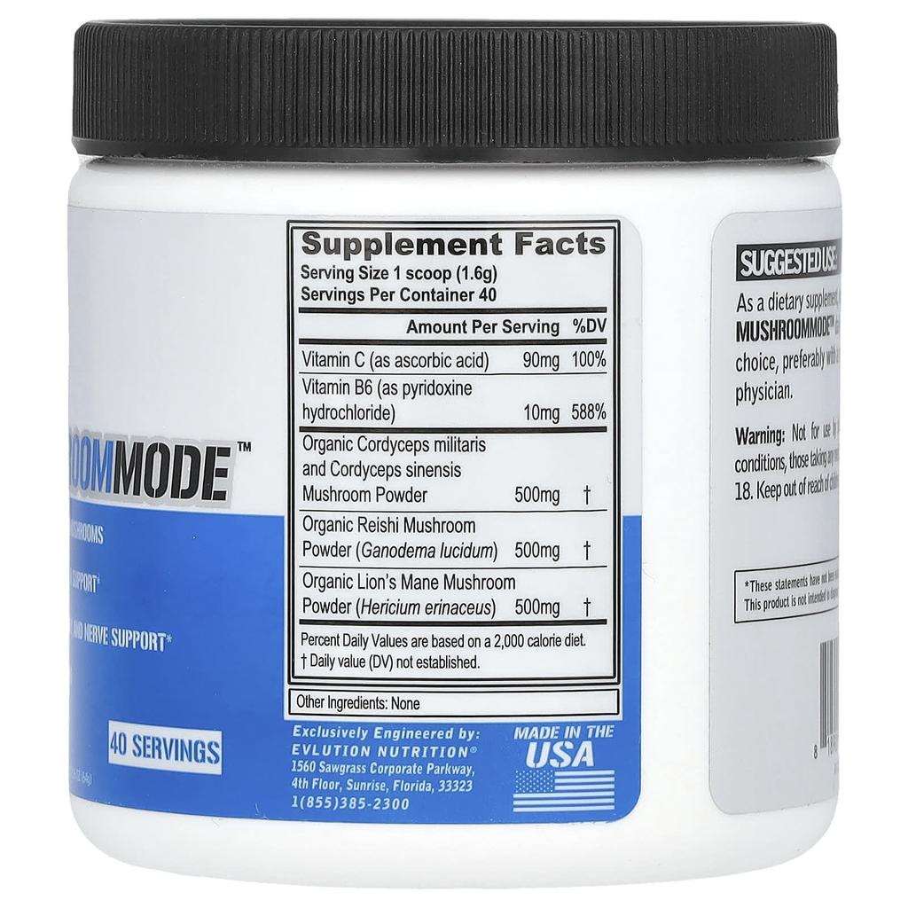 Mushroommode, unflavored, 64G(2.26Oz)