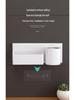 No-Drill Wall-Mounted Hair Dryer Holder with Storage Shelf