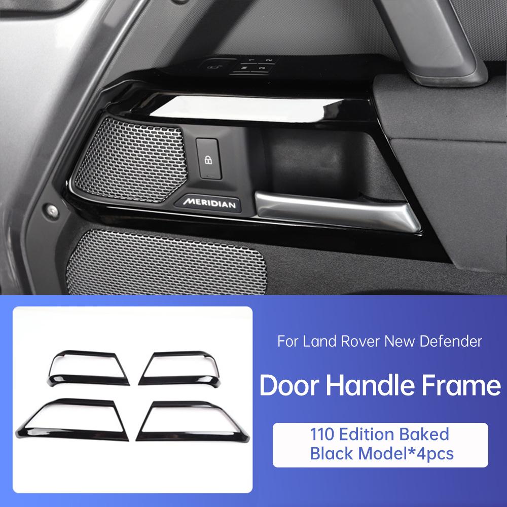 For Land Rover Defender 90 110 2020-2025 Door Handle Frame Switch Decorative Sticker Carbon Fiber Modification