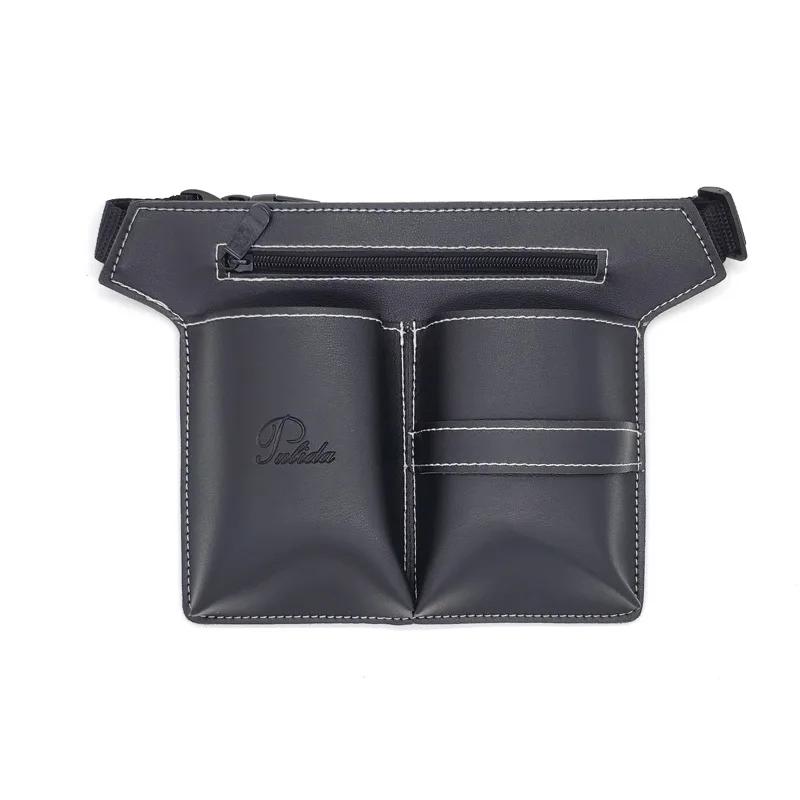 Leather Scissors Pouch Salon Barber Hairdressing Scissor Holder Bag Hair Stylist Tool Waist Pack Bag Comb Shear Holder