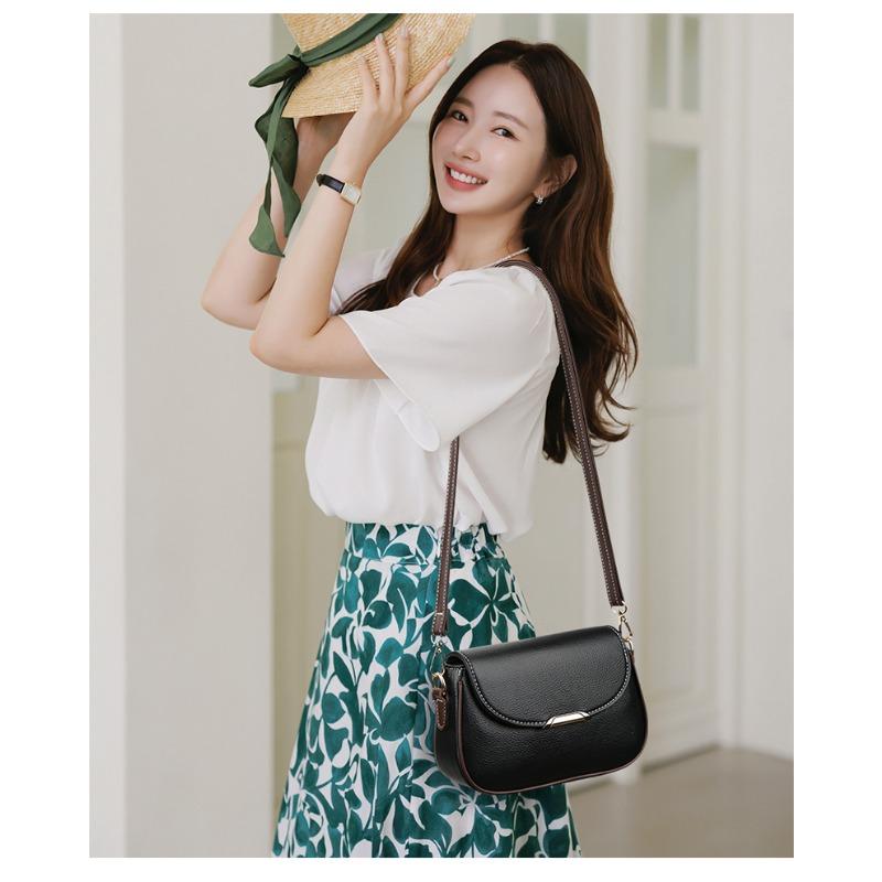 Fashionable PU Leather Women's Shoulder Bag, Simple Casual Crossbody Bag, Fashionable Retro Daily Bag Suitable for Daily Use and Shopping