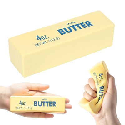 Butterstick langsam aufsteigendes Squishy weiches Quetsch-Sensorik-Fidget-Spielzeug Realistisches Lebensmitteldesign Stress-Angst-Linderungsspielzeug für Erwachsene