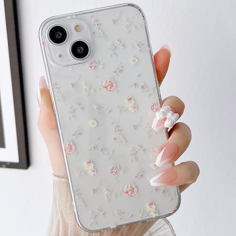Fresh Floral for iPhone11/12/13/14/15/16ProMax iPhone Case XS/XR Anti-drop