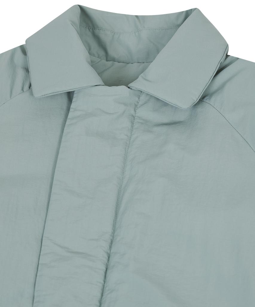 Ironyporno Whiteline 86-Iro299 Padded Collar Raglan Oversized Padded Jacket Mint