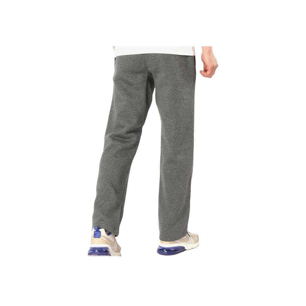 Nike Pánské pletené tepláky s pevným potiskem loga, s fleecovou podšívkou, s rovnými nohavicemi, šedé 623455-063