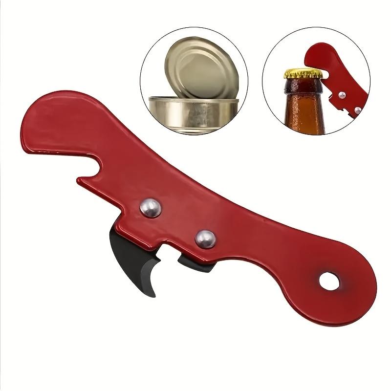 4PCS Portable Bottle Opener Stainless Steel Safety Side Cut Manual Can Opener Ergonomic Can Opener Multifunctional Kitchen Tools