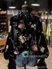 New Creative Fashion Velvet Lapel 3D Print Women's Long Sleeve Shirt
