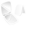 Portable Foldable Mini Double-Sided Compact LED Lights Pocket Cosmetic Mirror with 3X Magnifying and Personalized Features