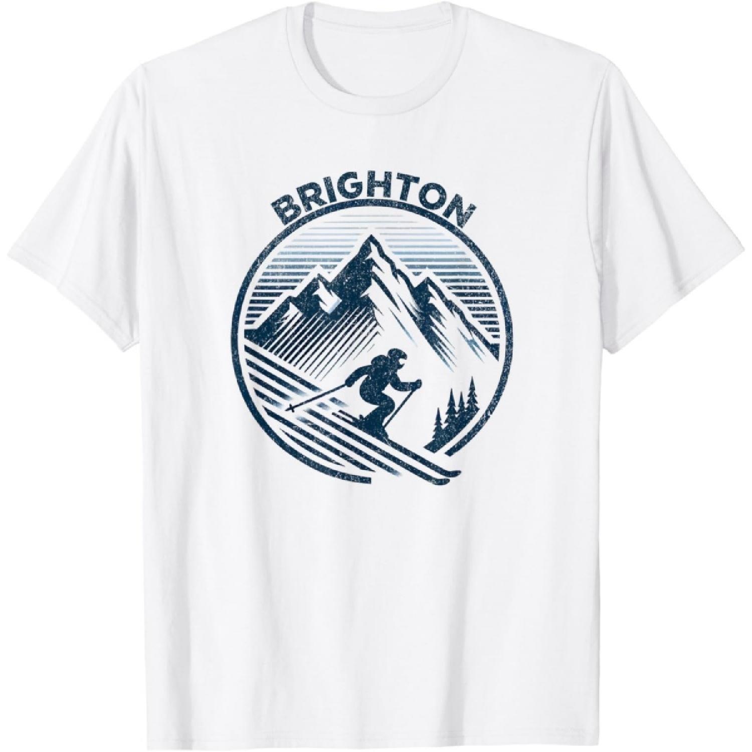 Brighton Utah Ski Resort Winter Skiing T-Shirt XXXXXL белый