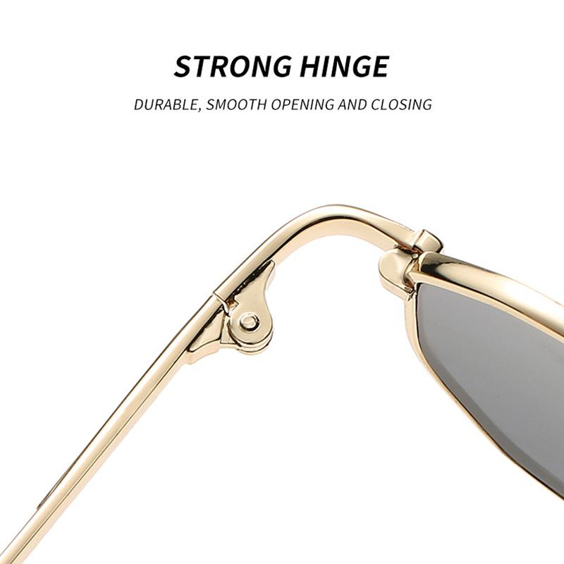 Men's Sunglasses Fashion Rectangle Women Metal Luxury Brand Sun Glasses Classic UV400 Glasses