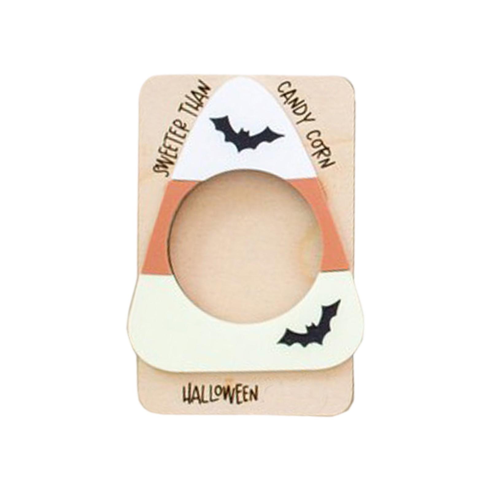 

Halloween Photo Folder, Wooden Photo Rack Funny, Funny And Cute Souvenir Gift One Size