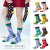 Women Men Christmas Funny Casual Polka Dot Cotton Socks Middle Tube Socks Couple Socks Long Sock