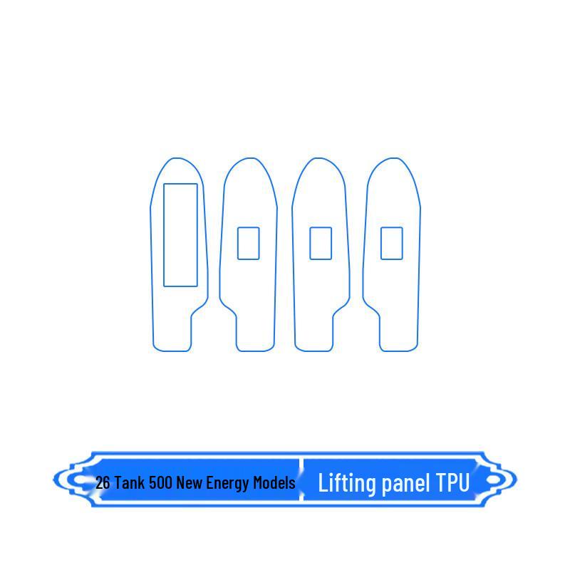 Compatible with Instrument Panel and Center Console Film Protection for 26 Tank 500 Models.