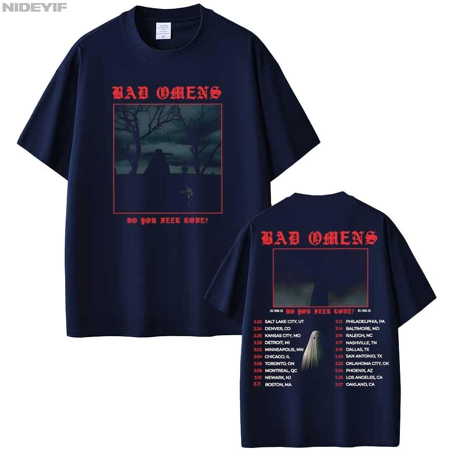 Bad OUnisexs Do You Feel Love Tour 2026 Merch T shirt for Unisex Women Hiphop Streetwear Oversized Tops 100 Cotton TShirt BO5