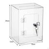 Clear Acrylic Comment Collection Box Dustproof Transparent Voting Square Container Form Office
