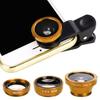 3 In 1 Universal 0.65X Wide Clip On Angle Fisheye Macro Lens