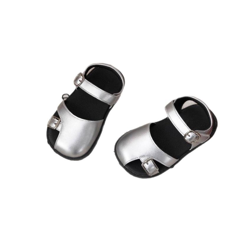 Fashion girls' sandals summer new girls' Roman sandals soft soled girl flat shoes anti slip girls' shoe retro child sandals shoe