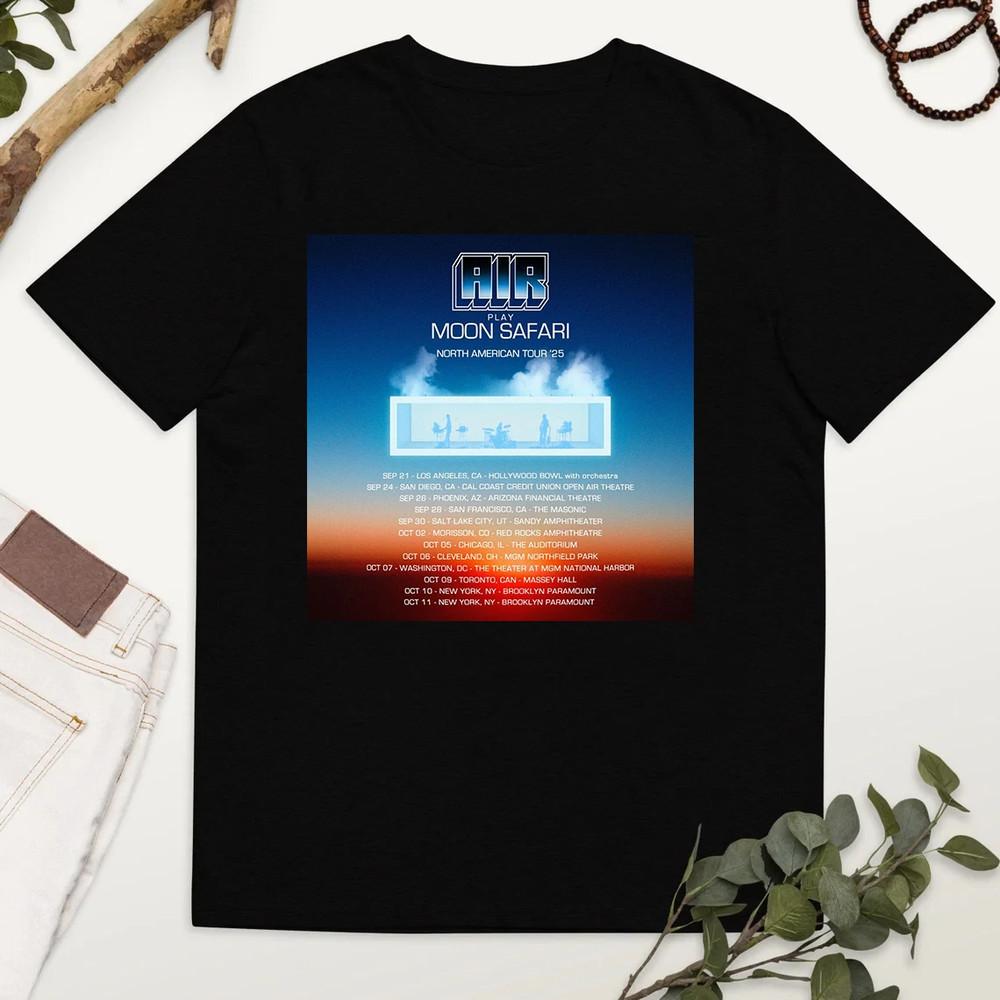 

Air Band New Moon Safari 2025 North American Tour T Shirt Full Size S5XL Unisex T-Shirt XXL