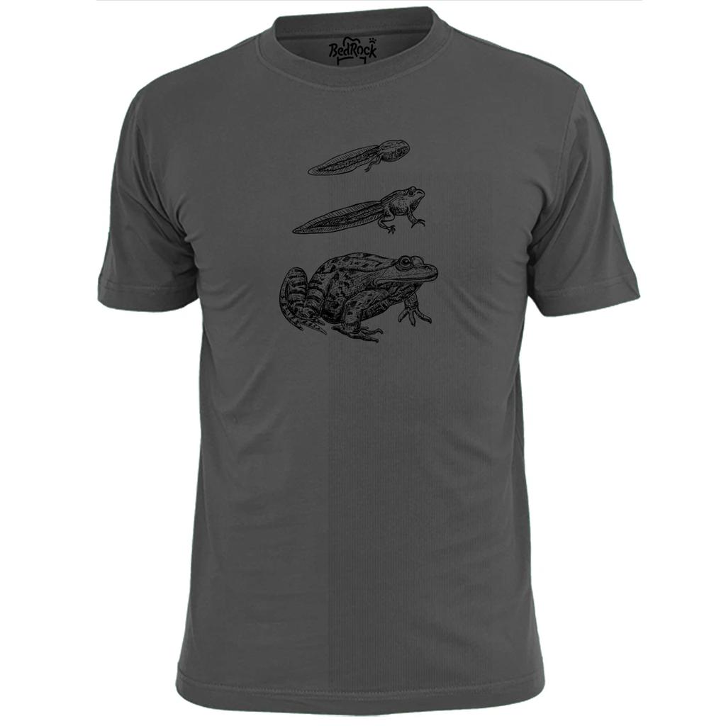 Mens Frog Lifecycle Sketch T Shirt Tadpole Amphibian