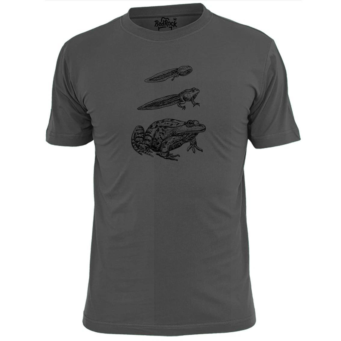 Mens Frog Lifecycle Sketch T shirt Tadpole Amphibian S