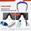 QY-pro01 Bluetooth Cycling Glasses: Outdoor Sports, UV Protection, Music & Calls