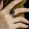 Unique Fashion Ring for Index Finger Adjustable Band Vintage Style Artistic Design Statement Jewelry for Daily Wear and Special Occasions